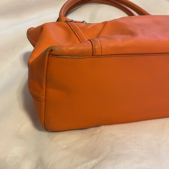 Kate Spade Orange Tompkins Square Billie Satchel Leather Bag - Picture 4 of 9